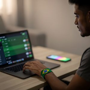 A gambler searching on a gambling platform